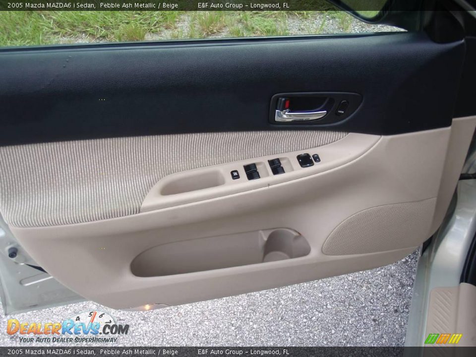 2005 Mazda MAZDA6 i Sedan Pebble Ash Metallic / Beige Photo #14