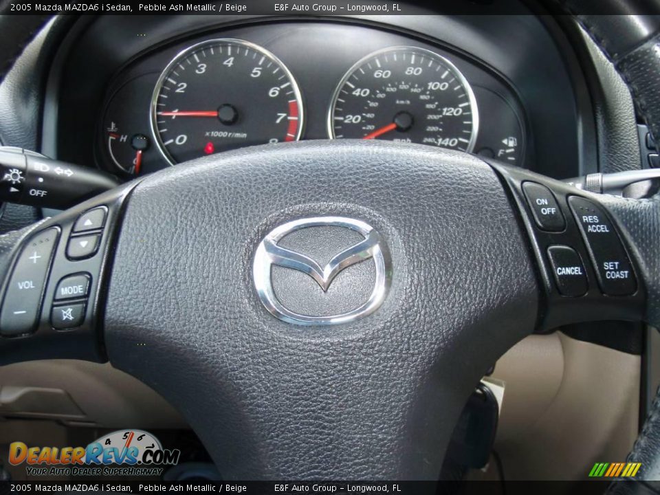 2005 Mazda MAZDA6 i Sedan Pebble Ash Metallic / Beige Photo #21