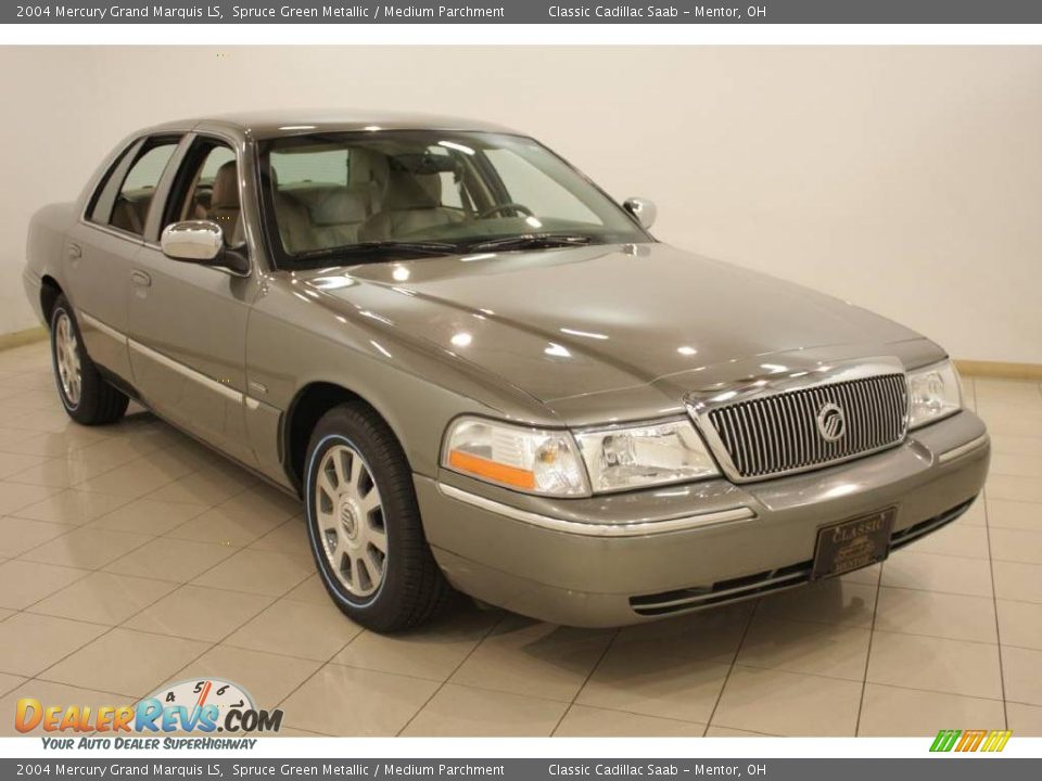 2004 Mercury Grand Marquis LS Spruce Green Metallic / Medium Parchment Photo #1