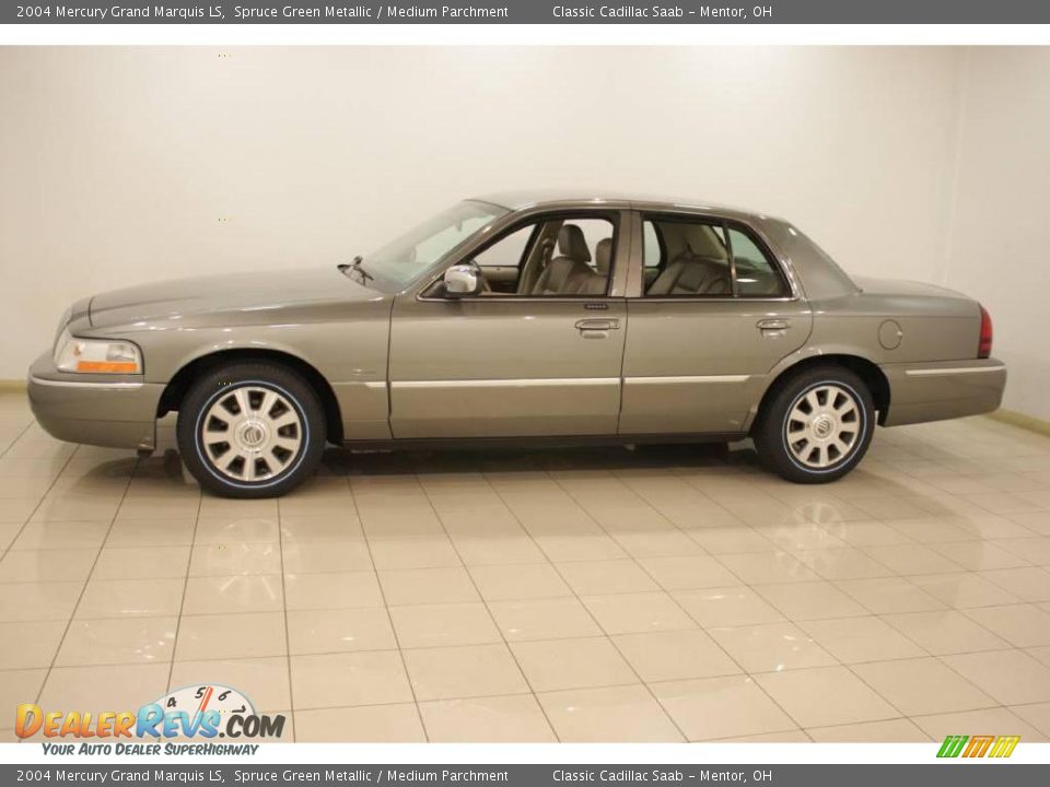2004 Mercury Grand Marquis LS Spruce Green Metallic / Medium Parchment Photo #4
