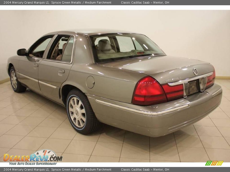 2004 Mercury Grand Marquis LS Spruce Green Metallic / Medium Parchment Photo #5