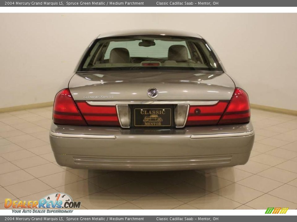 2004 Mercury Grand Marquis LS Spruce Green Metallic / Medium Parchment Photo #6
