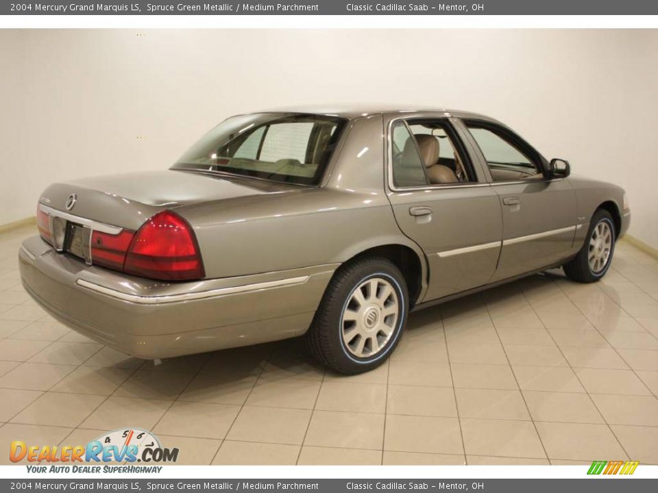 2004 Mercury Grand Marquis LS Spruce Green Metallic / Medium Parchment Photo #7