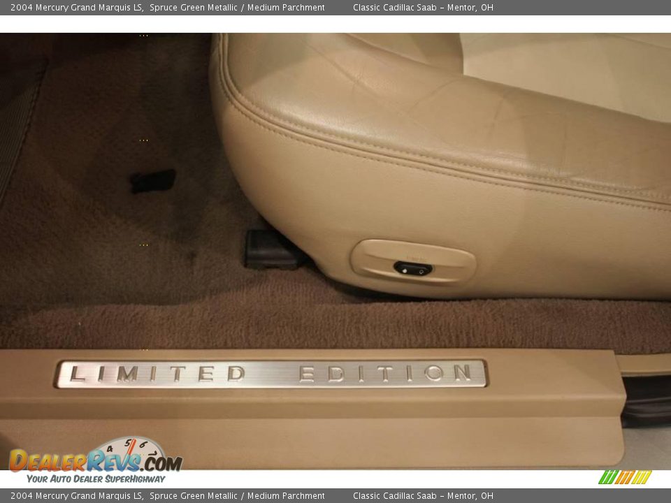 2004 Mercury Grand Marquis LS Spruce Green Metallic / Medium Parchment Photo #11