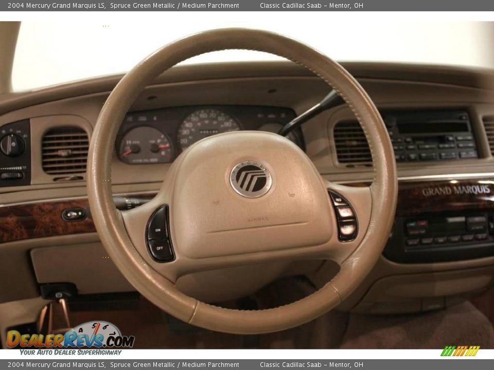2004 Mercury Grand Marquis LS Spruce Green Metallic / Medium Parchment Photo #13