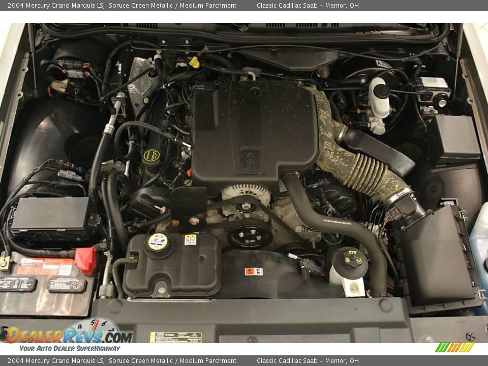 2004 Mercury Grand Marquis LS Spruce Green Metallic / Medium Parchment Photo #24