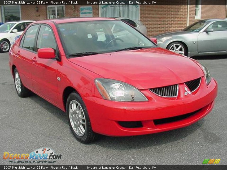 2005 Mitsubishi Lancer OZ Rally Phoenix Red / Black Photo #1