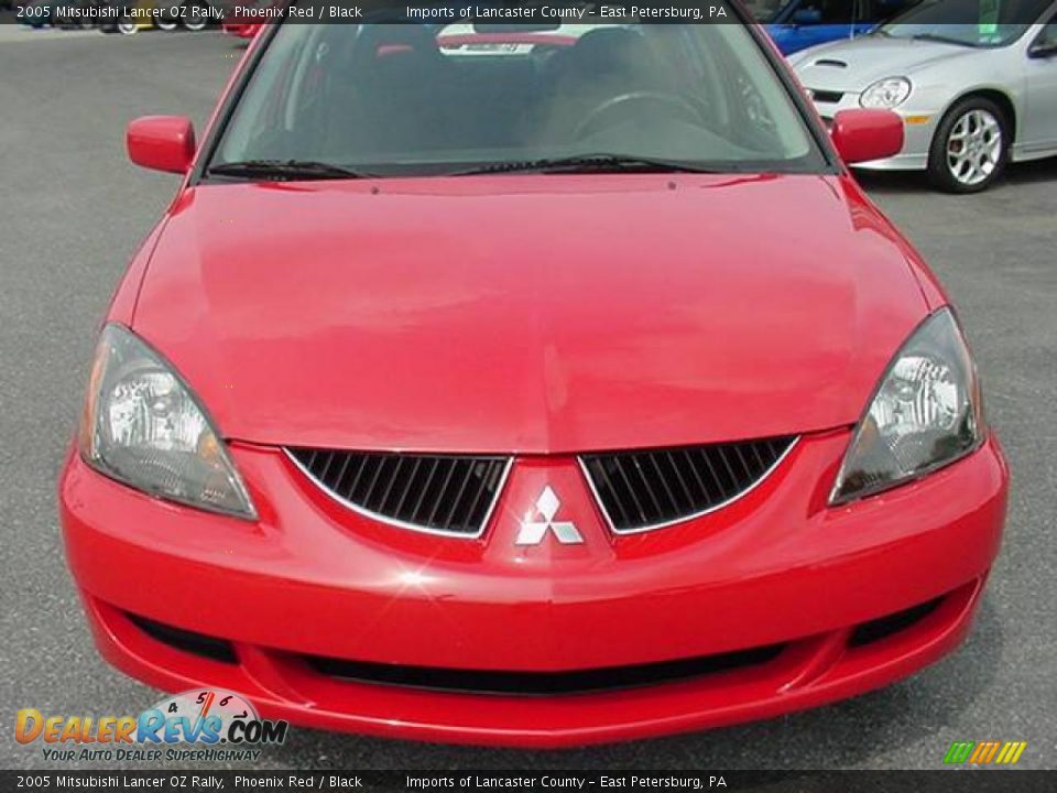 2005 Mitsubishi Lancer OZ Rally Phoenix Red / Black Photo #2