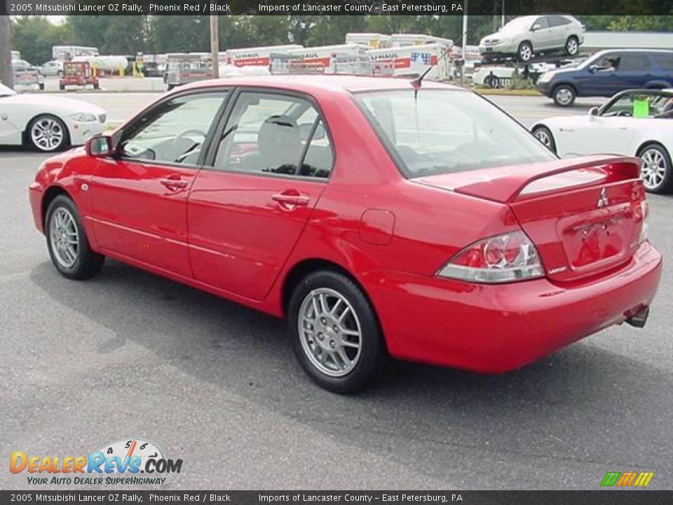 2005 Mitsubishi Lancer OZ Rally Phoenix Red / Black Photo #4