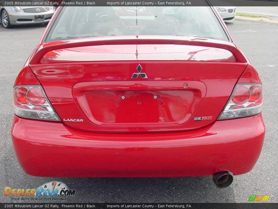 2005 Mitsubishi Lancer OZ Rally Phoenix Red / Black Photo #5