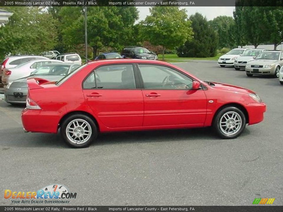 2005 Mitsubishi Lancer OZ Rally Phoenix Red / Black Photo #7