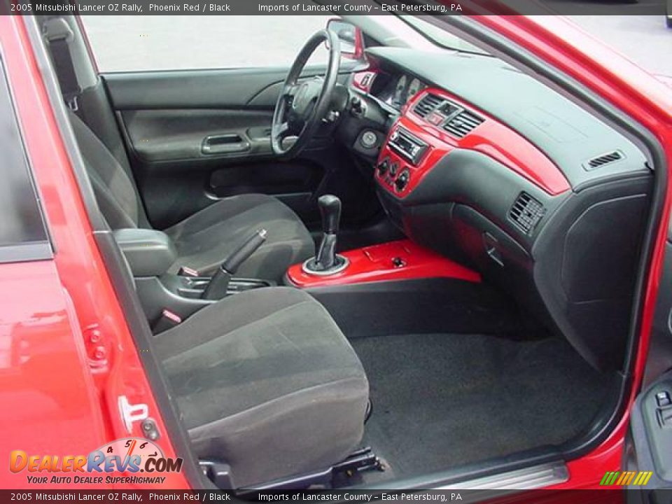 2005 Mitsubishi Lancer OZ Rally Phoenix Red / Black Photo #8