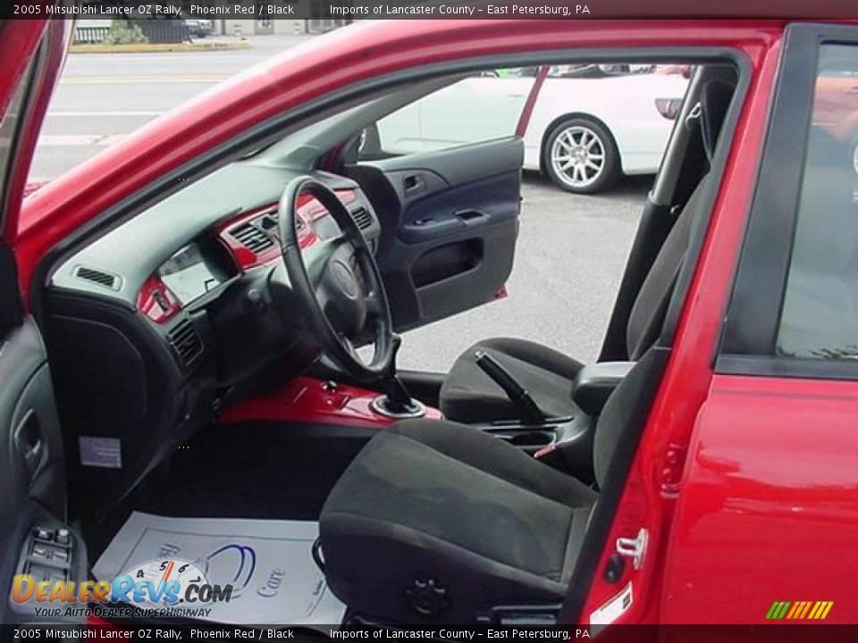 2005 Mitsubishi Lancer OZ Rally Phoenix Red / Black Photo #9