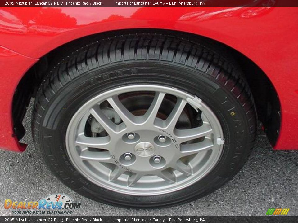 2005 Mitsubishi Lancer OZ Rally Phoenix Red / Black Photo #13