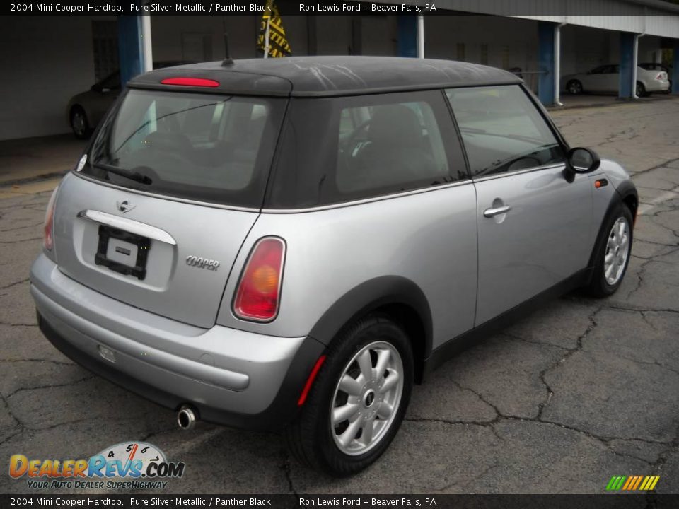 2004 Mini Cooper Hardtop Pure Silver Metallic / Panther Black Photo #2