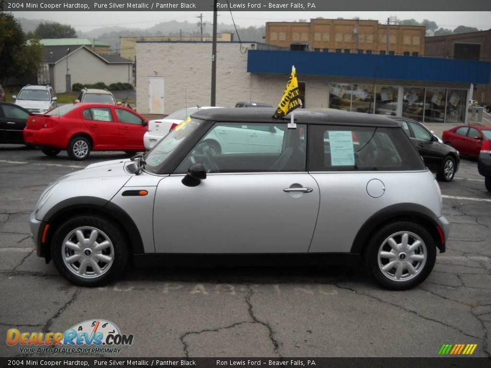 2004 Mini Cooper Hardtop Pure Silver Metallic / Panther Black Photo #5