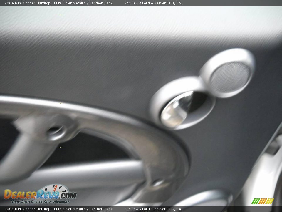 2004 Mini Cooper Hardtop Pure Silver Metallic / Panther Black Photo #22