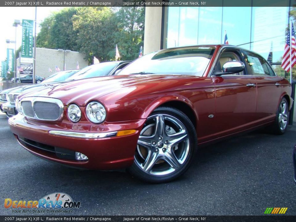 2007 Jaguar XJ XJ8 L Radiance Red Metallic / Champagne Photo #1