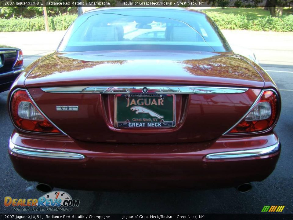 2007 Jaguar XJ XJ8 L Radiance Red Metallic / Champagne Photo #5