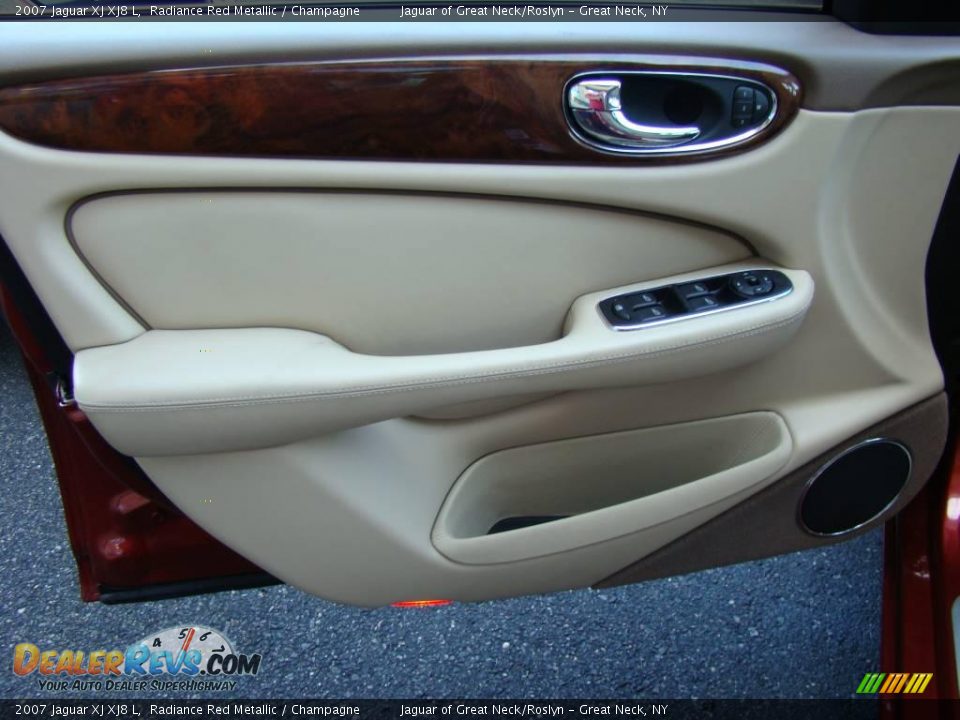 2007 Jaguar XJ XJ8 L Radiance Red Metallic / Champagne Photo #8