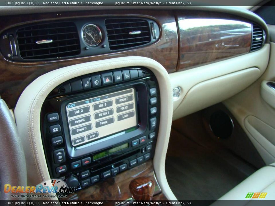 2007 Jaguar XJ XJ8 L Radiance Red Metallic / Champagne Photo #13