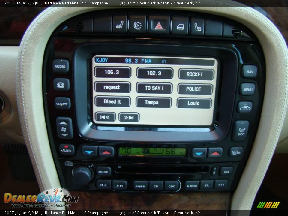 2007 Jaguar XJ XJ8 L Radiance Red Metallic / Champagne Photo #14