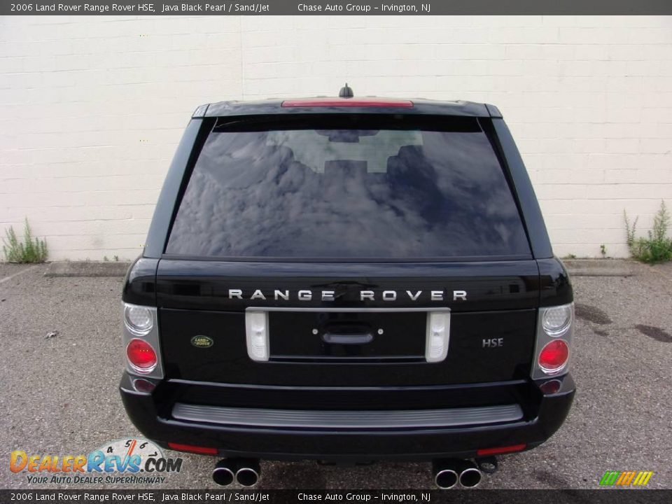 2006 Land Rover Range Rover HSE Java Black Pearl / Sand/Jet Photo #8