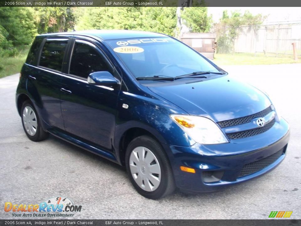 2006 Scion xA Indigo Ink Pearl / Dark Charcoal Photo #4