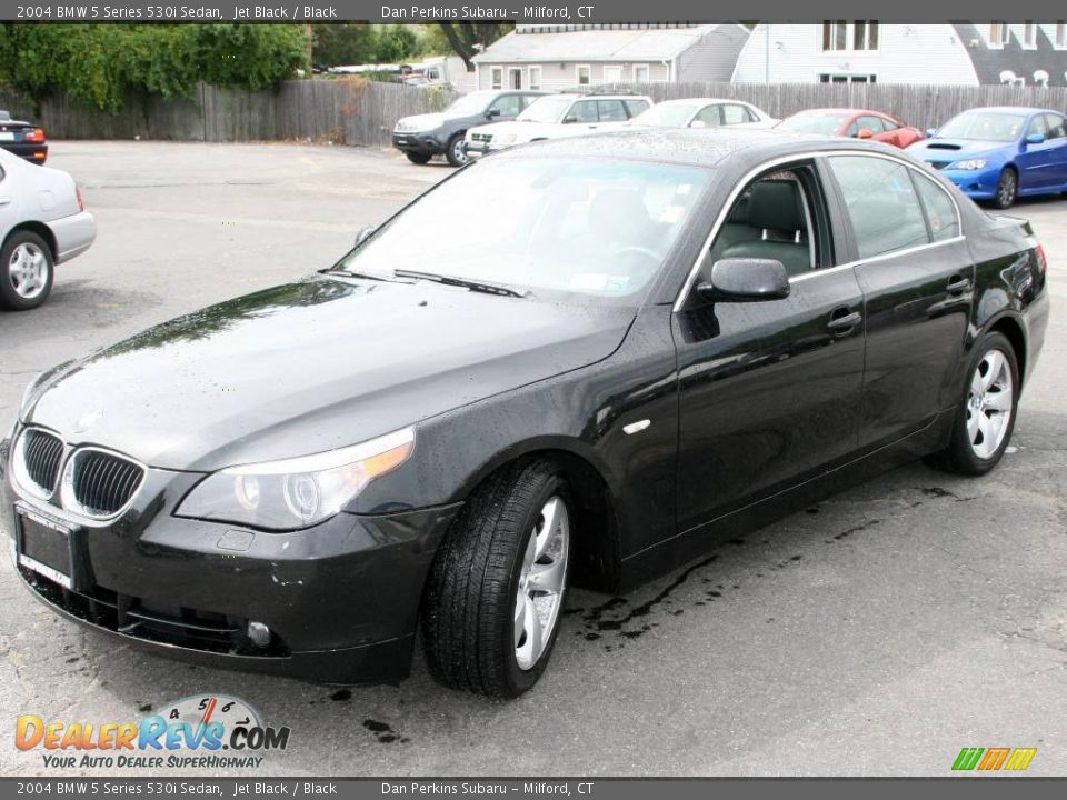 2004 BMW 5 Series 530i Sedan Jet Black / Black Photo #1