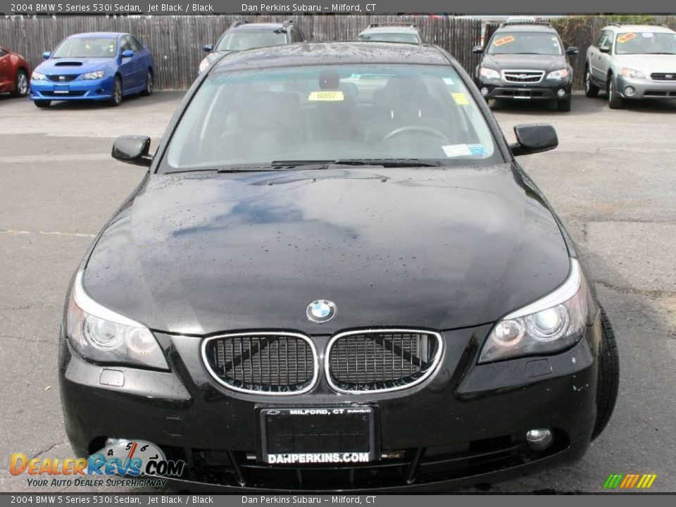 2004 BMW 5 Series 530i Sedan Jet Black / Black Photo #2