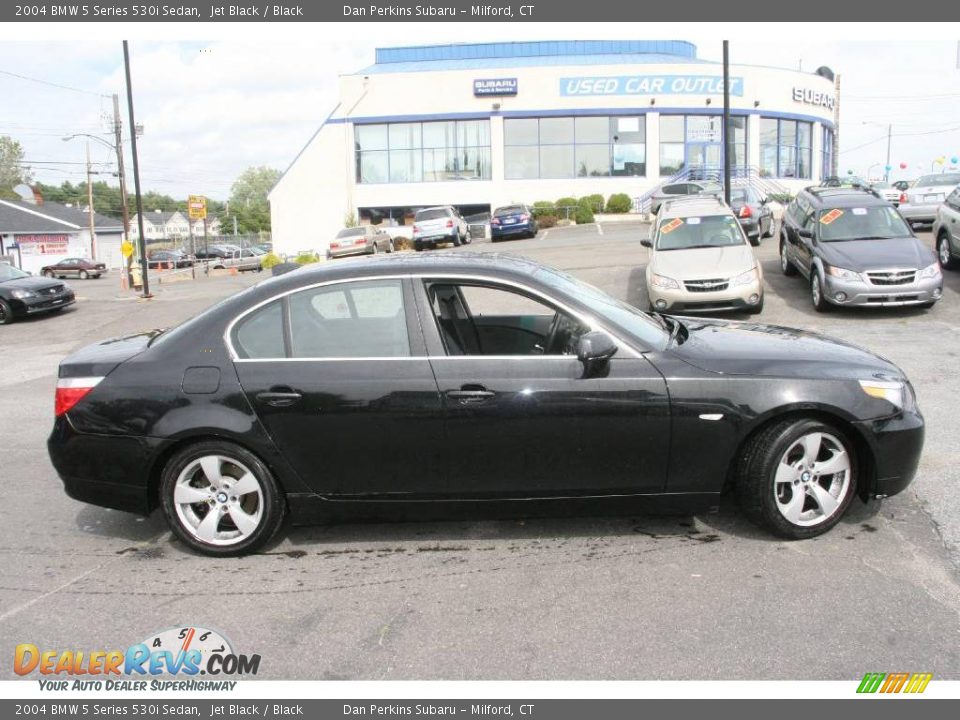 2004 BMW 5 Series 530i Sedan Jet Black / Black Photo #4