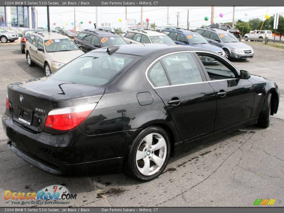 2004 BMW 5 Series 530i Sedan Jet Black / Black Photo #5