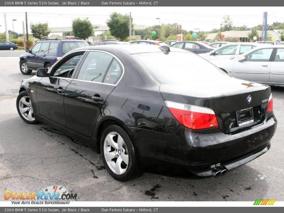 2004 BMW 5 Series 530i Sedan Jet Black / Black Photo #7
