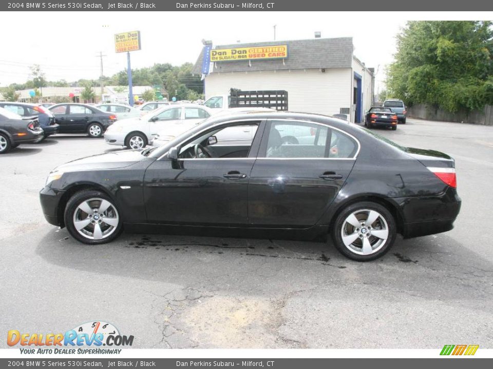 2004 BMW 5 Series 530i Sedan Jet Black / Black Photo #8
