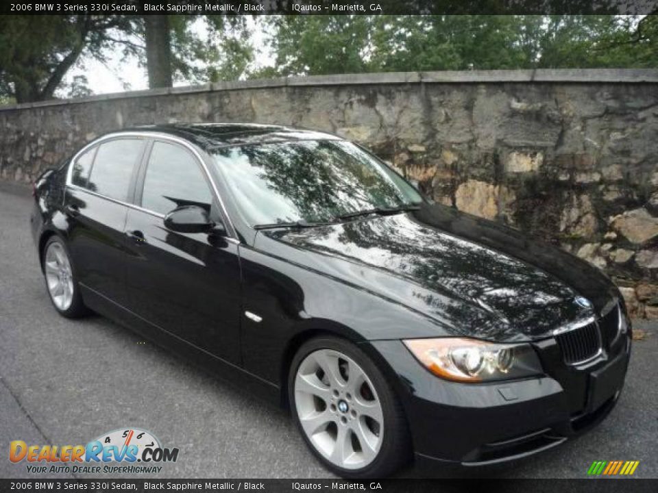 2006 BMW 3 Series 330i Sedan Black Sapphire Metallic / Black Photo #1