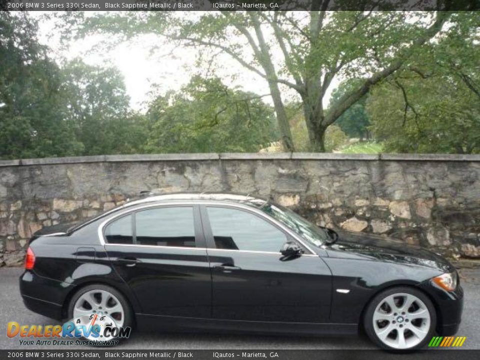 2006 BMW 3 Series 330i Sedan Black Sapphire Metallic / Black Photo #2