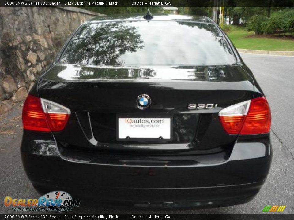 2006 BMW 3 Series 330i Sedan Black Sapphire Metallic / Black Photo #6