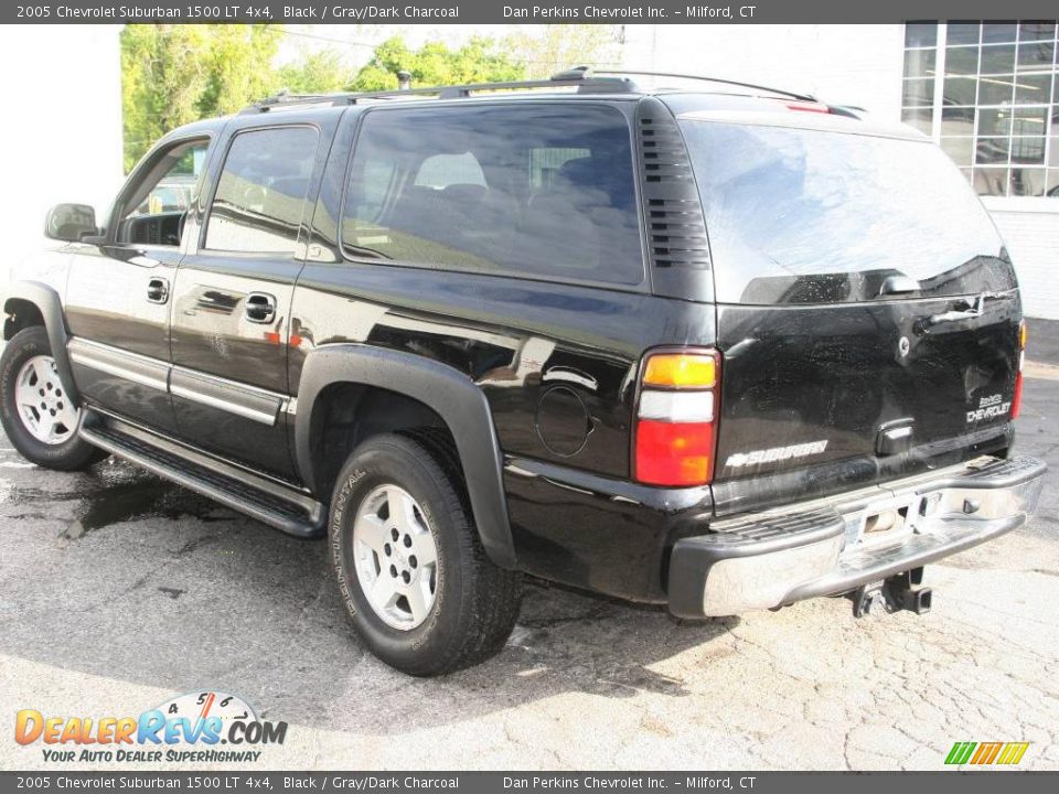 2005 Chevrolet Suburban 1500 LT 4x4 Black / Gray/Dark Charcoal Photo #8