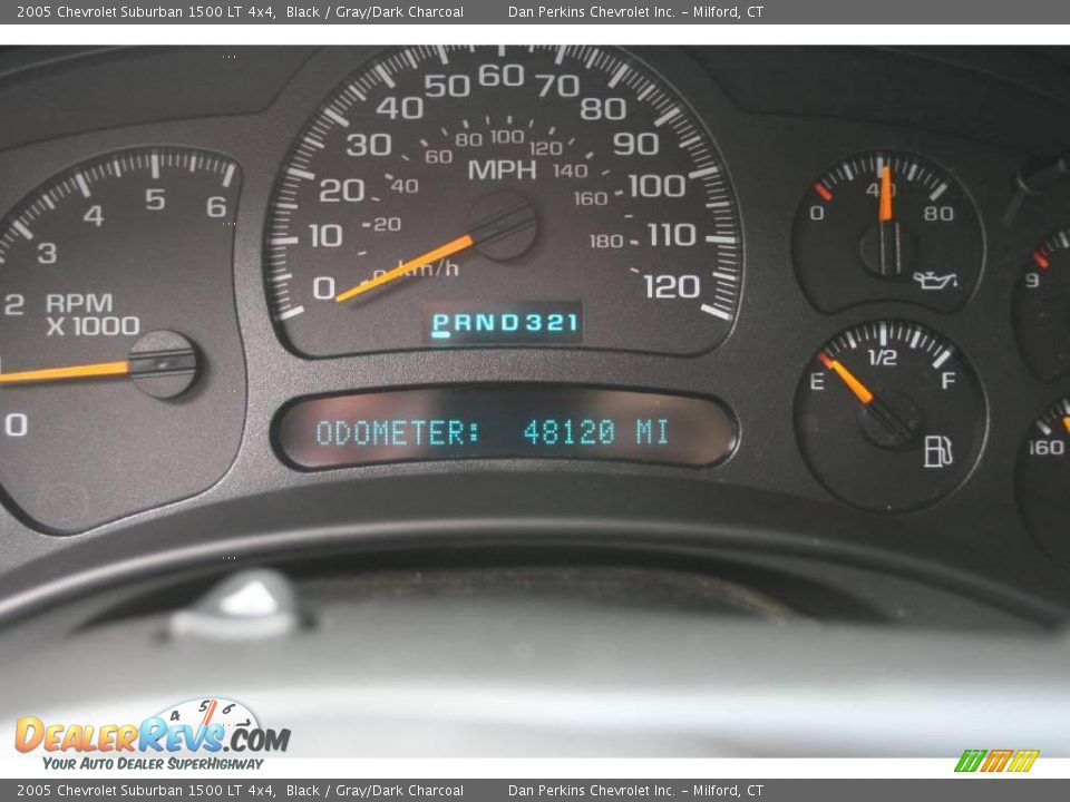 2005 Chevrolet Suburban 1500 LT 4x4 Black / Gray/Dark Charcoal Photo #13
