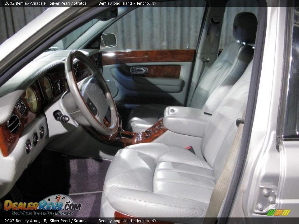 2003 Bentley Arnage R Silver Pearl / Stratos Photo #6