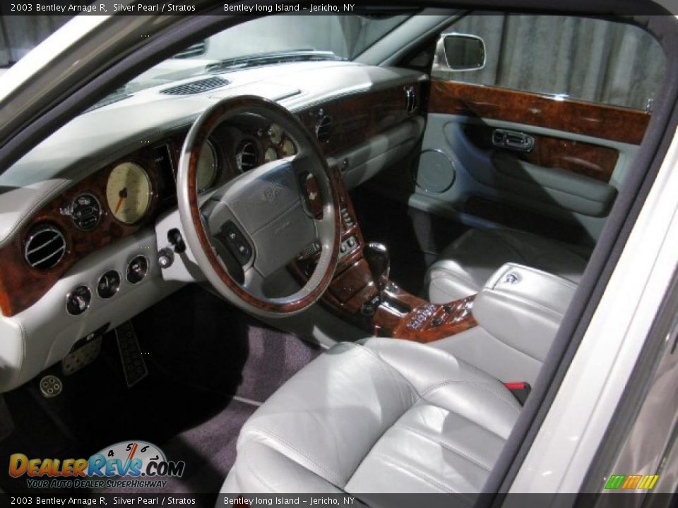 2003 Bentley Arnage R Silver Pearl / Stratos Photo #7