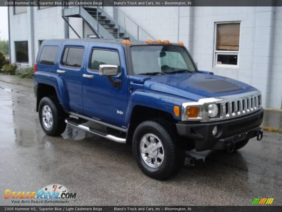 2006 Hummer H3 Superior Blue / Light Cashmere Beige Photo #1