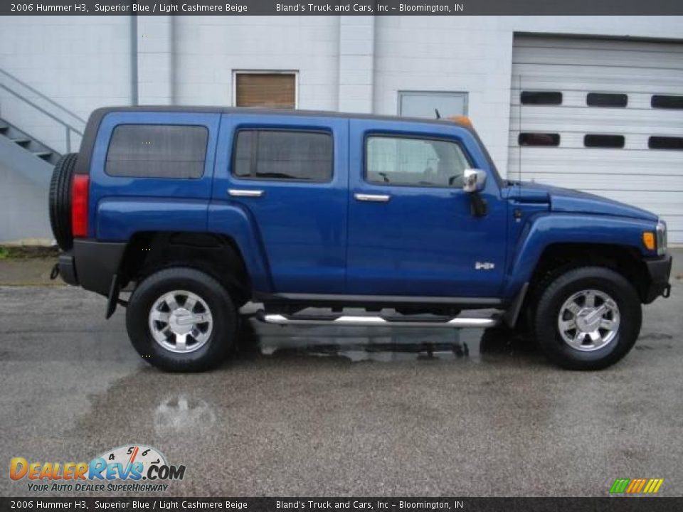 2006 Hummer H3 Superior Blue / Light Cashmere Beige Photo #2