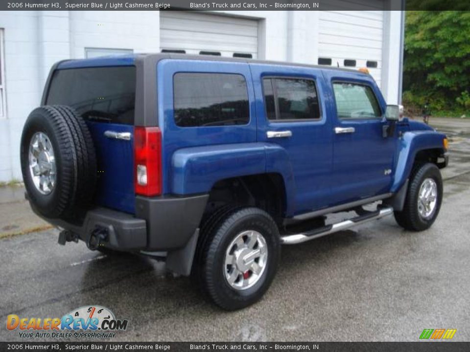 2006 Hummer H3 Superior Blue / Light Cashmere Beige Photo #3