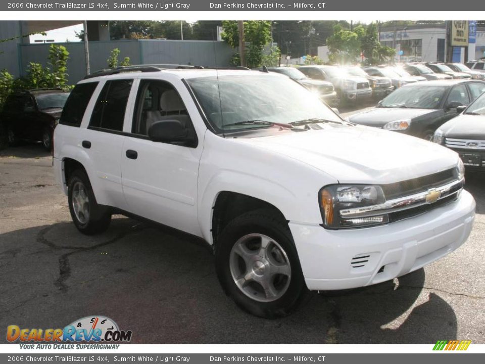 2006 Chevrolet TrailBlazer LS 4x4 Summit White / Light Gray Photo #3