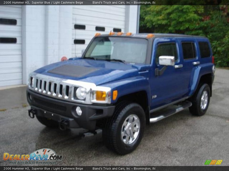 2006 Hummer H3 Superior Blue / Light Cashmere Beige Photo #6