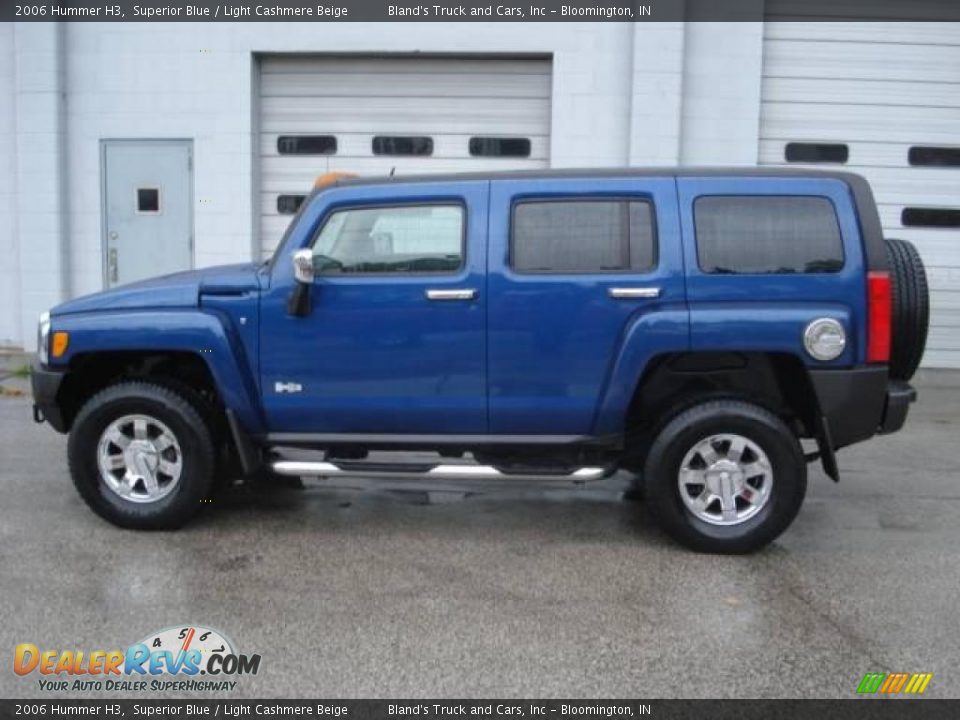 2006 Hummer H3 Superior Blue / Light Cashmere Beige Photo #7