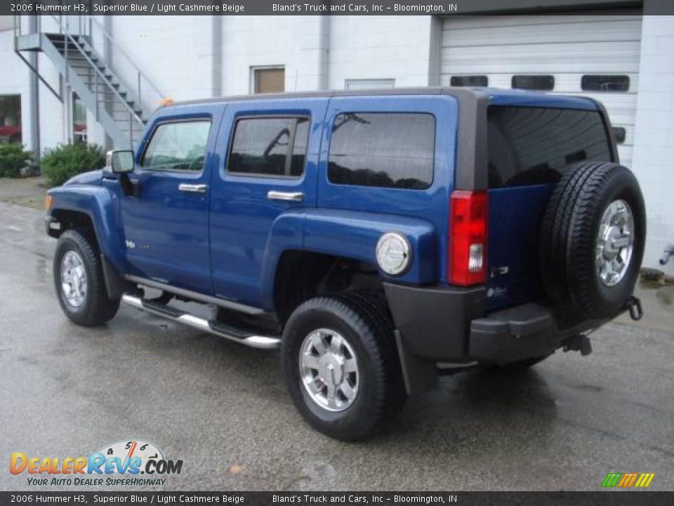 2006 Hummer H3 Superior Blue / Light Cashmere Beige Photo #8