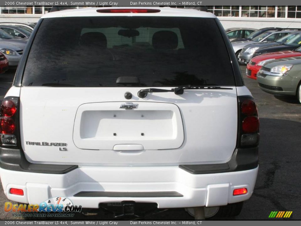 2006 Chevrolet TrailBlazer LS 4x4 Summit White / Light Gray Photo #7