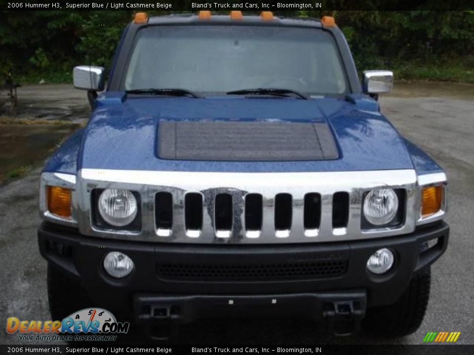 2006 Hummer H3 Superior Blue / Light Cashmere Beige Photo #9